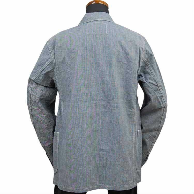 シュガーケーン SUGAR CANE FICTION ROMANCE インディゴピンチェックワークコート 8oz INDIGO PIN CHECK WORK COAT「SC14598」｜amekajishop-klax-on｜05