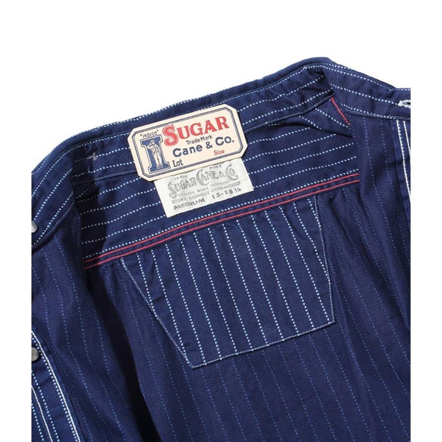 SUGAR CANE シュガーケーン 8.5oz ウォバッシュ ストライプ 長袖