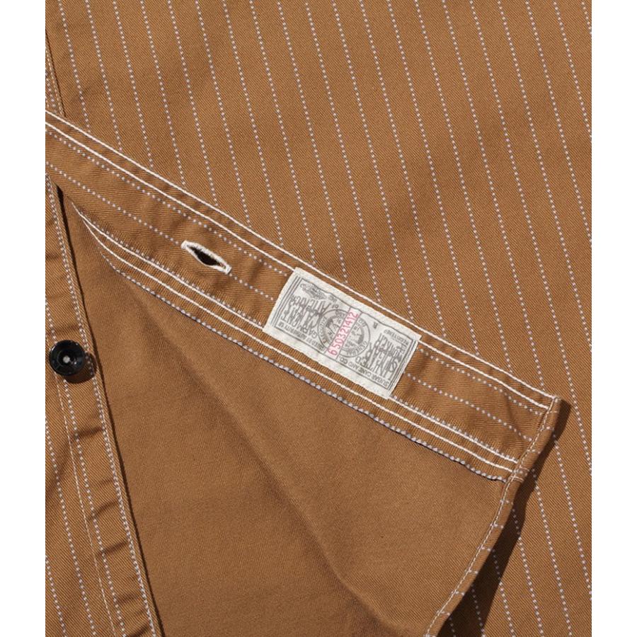 SUGAR CANE シュガーケーン 8.5oz ブラウン ウォバッシュ 長袖 ワーク