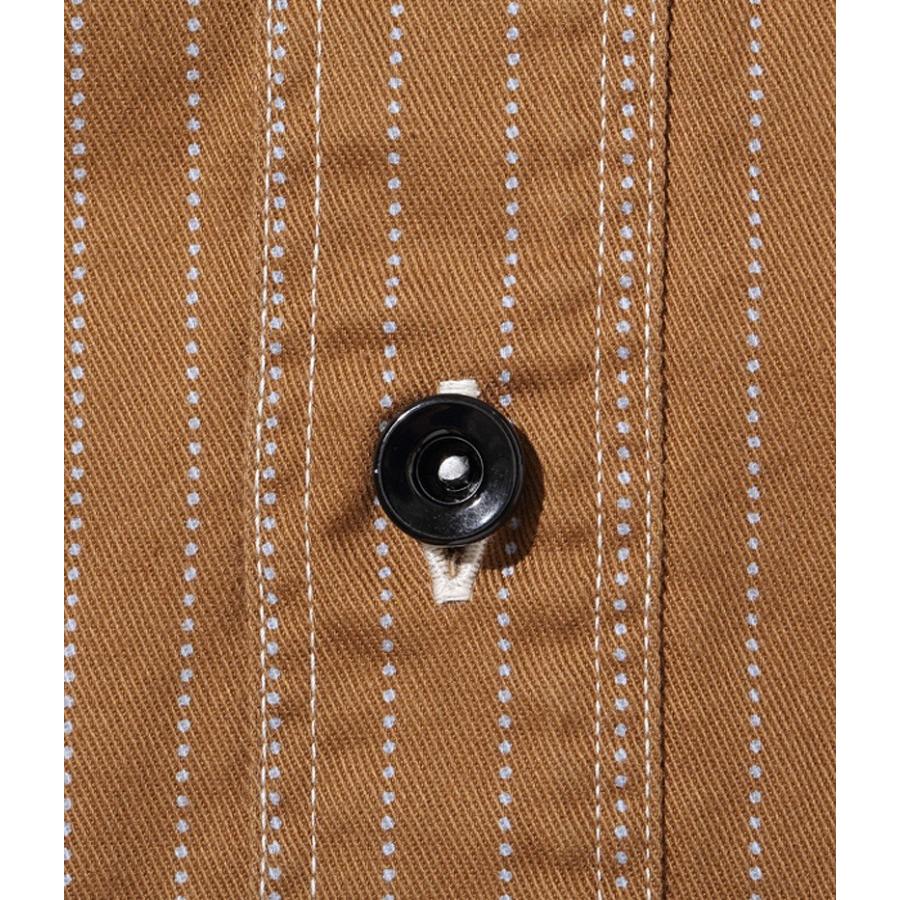 SUGAR CANE シュガーケーン 8.5oz ブラウン ウォバッシュ 長袖 ワーク