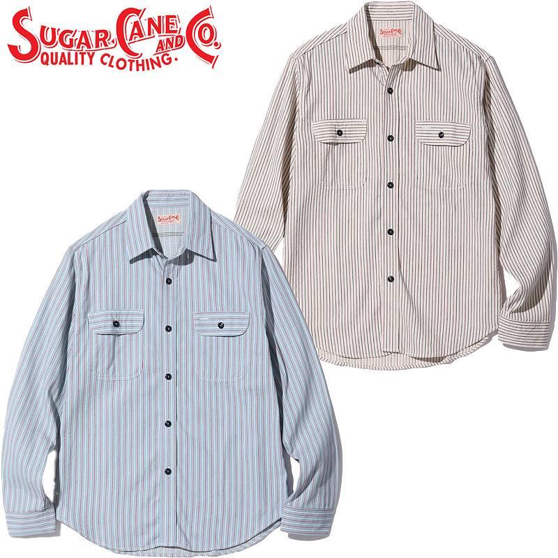 SUGAR CANE SC29146 ドビーストライプ ワークシャツ 　新品 楽天市場】シュガーケーン SUGAR CANE ドビーストライプワーク