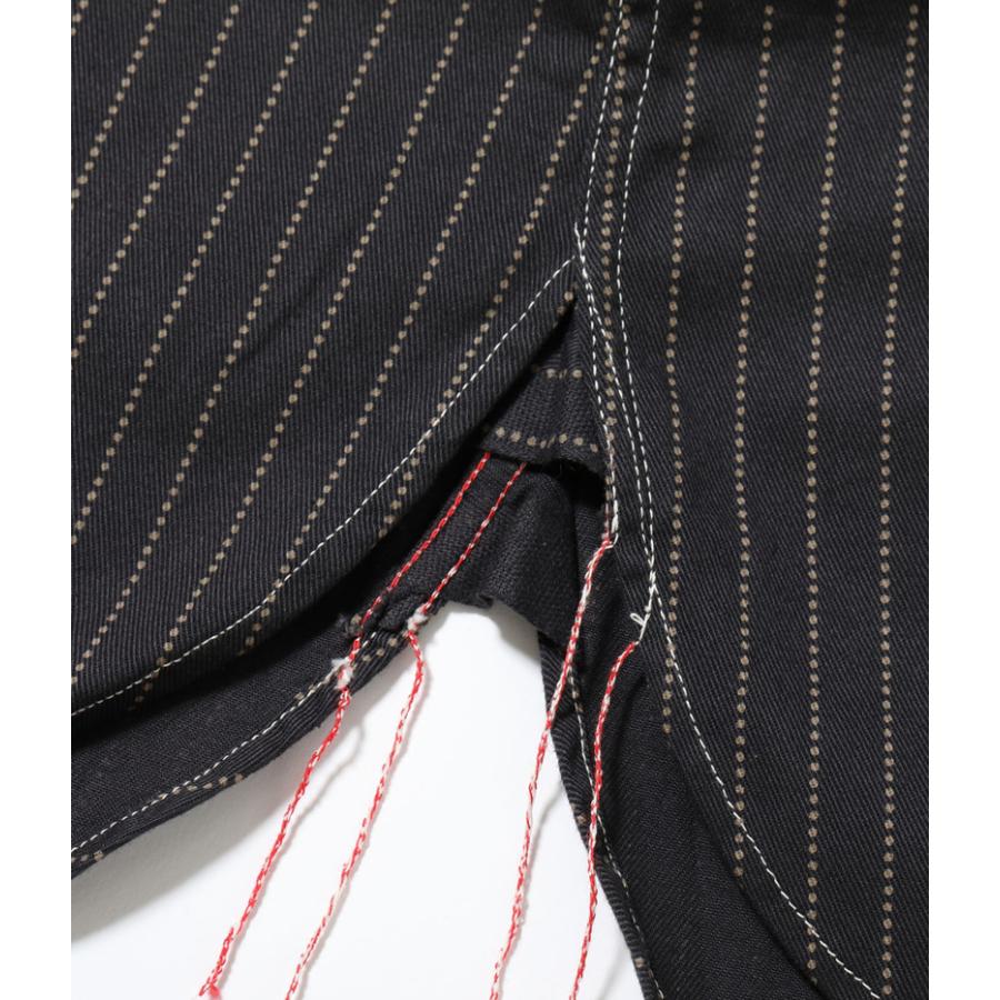 SUGAR CANE ブラック ウォバッシュ ストライプ カバーオール 40 シュガーケーン SUGARCANE [SC15658] 9oz. ウォバッシュ