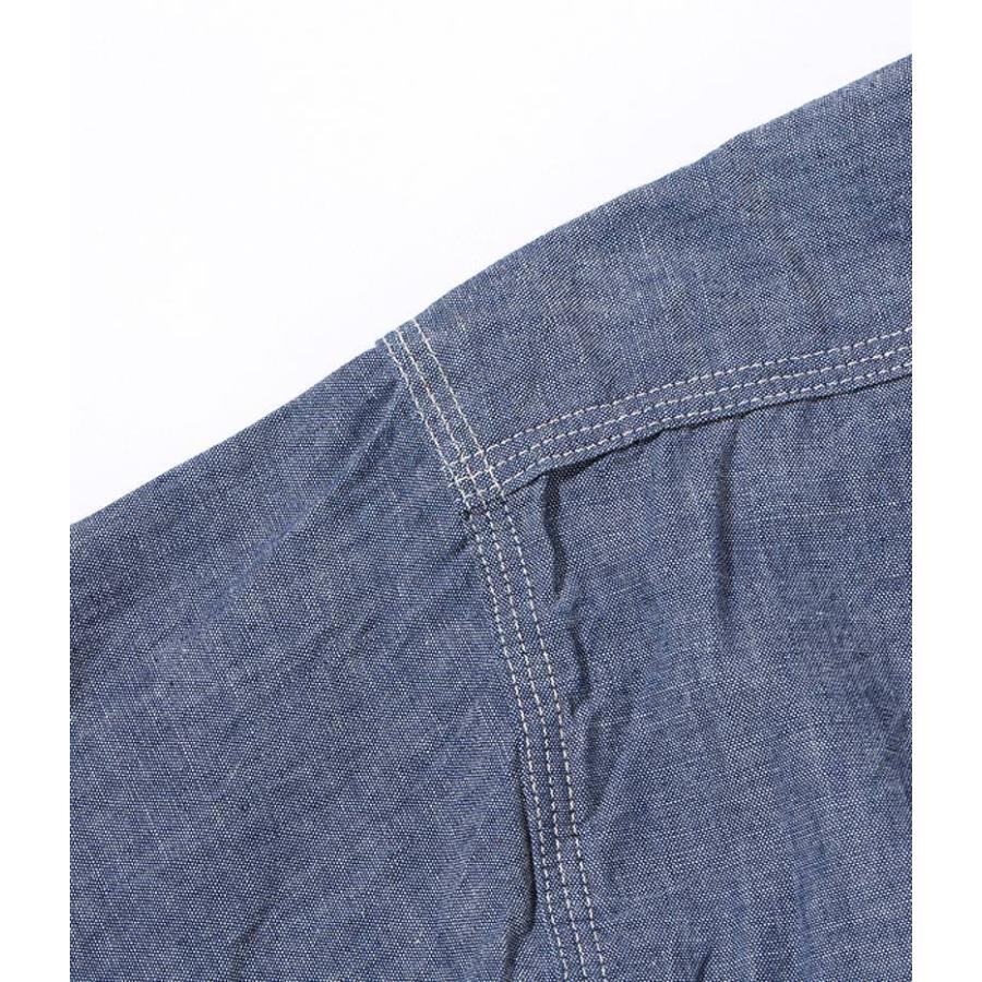 SUGAR CANE シュガーケーン ブルー シャンブレー 半袖 ワーク シャツ