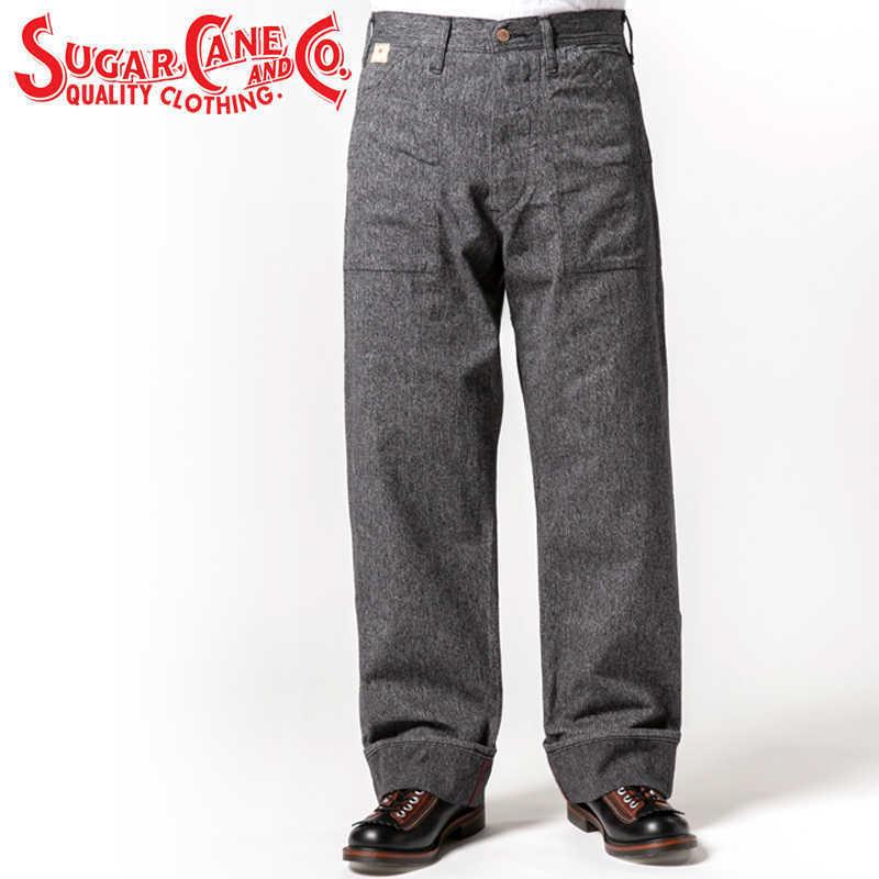 シュガーケーン ブラックコバート　エンジニアパンツ SUGAR CANE シュガーケーン 9oz ブラック コバート エンジニア パンツ