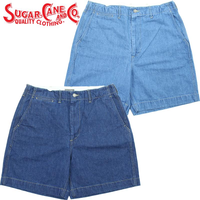 SUGAR CANE シュガーケーン デニム ショート パンツ ユーズド加工