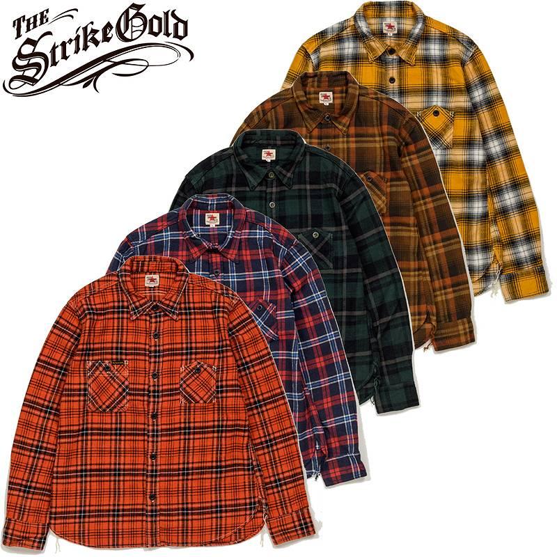 THE STRIKE GOLD（ストライクゴールド） 起毛 フランネル チェック