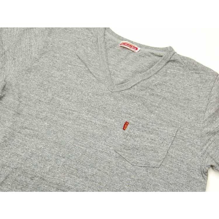 ストライクゴールドTHE STRIKEGOLD　オリジナル吊り編みVネックポケット付きTシャツ「SGT035」/LOOPWHEEL/アメカジ/メンズ/｜amekajishop-klax-on｜02