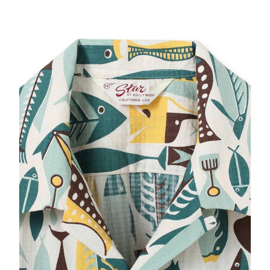 SUN SURF スターオブハリウッド ドビー コットン 半袖 オープン シャツ