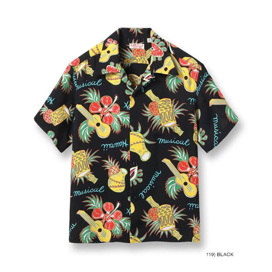 サンサーフ レギュラー ハワイアン シャツ アロハ シャツ “HAWAII MUSICAL” SS39018 / SUNSURF RAYON HAWAIIAN SHIRT “HAWAII MUSICAL”｜amekajishop-klax-on｜08