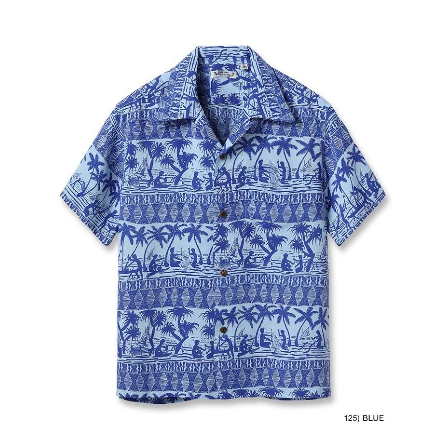 サンサーフ レギュラー ハワイアン シャツ アロハ シャツ “ISLAND CLASSIC BORDER”SS39220 / SUNSURF RAYON HAWAIIAN SHIRT “ISLAND CLASSIC BORDER”｜amekajishop-klax-on｜05