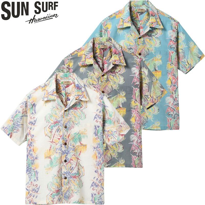 SUN SURF サンサーフ コットン×リネン スラブヤーン オープン シャツ