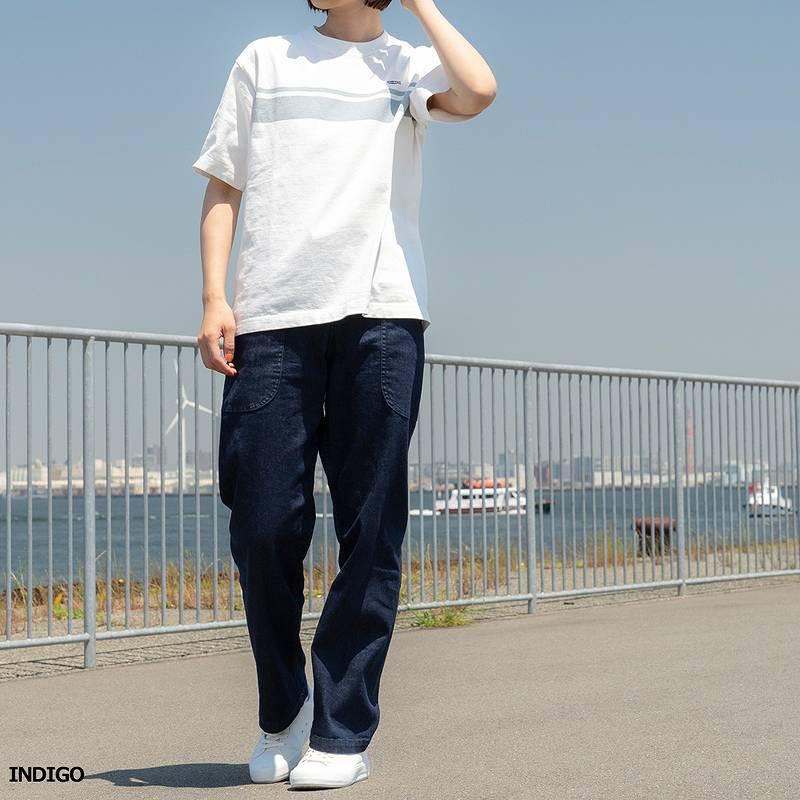 倉敷天領デニム 10oz ストレッチ デニム ワイド イージー パンツ 倉敷天領デニム 10oz ストレッチ デニム ワイド イージー パンツ