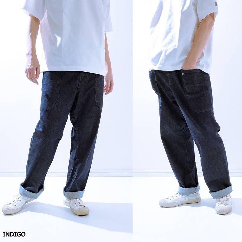 倉敷天領デニム 10oz ストレッチ デニム ワイド イージー パンツ 倉敷天領デニム 10oz ストレッチ デニム ワイド イージー パンツ