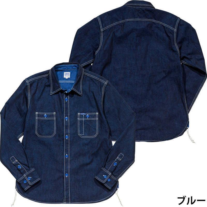 倉敷天領デニム TENRYO DENIM カラーレボリューション　デニムワークシャツ「TDS2101」｜amekajishop-klax-on｜16