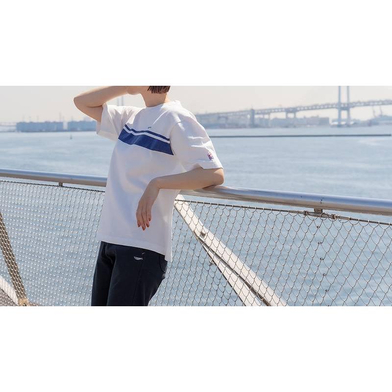 倉敷天領デニム リラックス Tシャツ ボーダー TDT002 / TENRYO DENIM Relax T-Shirt Border｜amekajishop-klax-on｜16