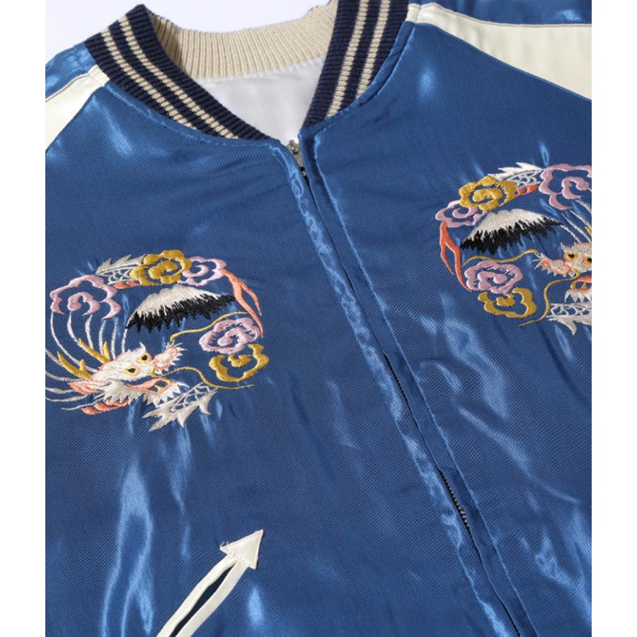 テーラー東洋 アセテート スカジャン “EAGLE” × “JAPAN MAP” TT15390-190 / TAILOR TOYO Early 1950s Style Acetate Souvenir Jacket｜amekajishop-klax-on｜12