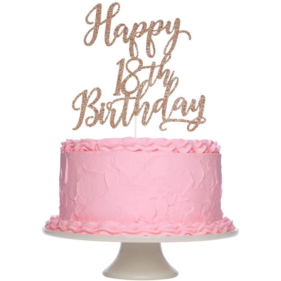 ランキング21 18歳の誕生日おめでとう ローズゴールド 男の子 女の子18歳の誕生日ケーキデコレー 18歳の誕生日パーティーケーキデコレーション ケーキトッパー その他テーブル Populationmalawi Org