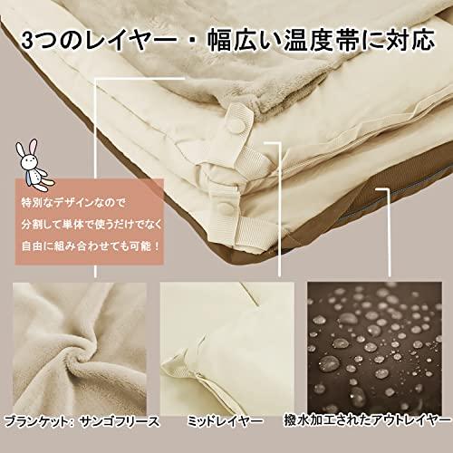 Naturehike シュラフ 寝袋 封筒型 -5〜13℃ 暖かい 4シーズン アウトドア キャン 