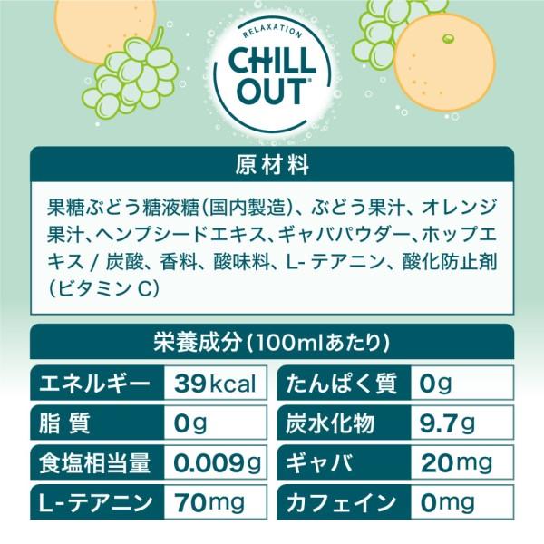 CHILLOUT チルアウト リラクゼーションドリンク 250ml缶×30本 CHILLOUT チルアウト リラクゼーションドリンク 250ml缶×30本