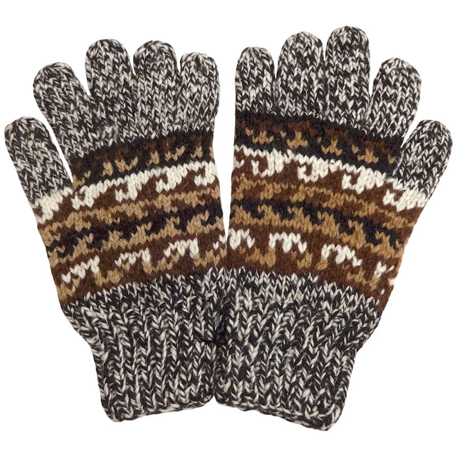 ARTESANIA（アルテサニア） ARTESANIA MIX STRIPE ETHNIC KNIT GLOVE