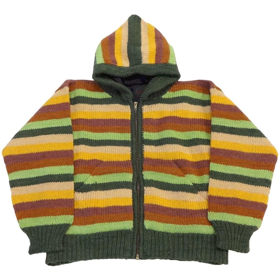 ARTESANIA STRIPE KNIT FULL ZIP HOODED(アルテサニアボーダー