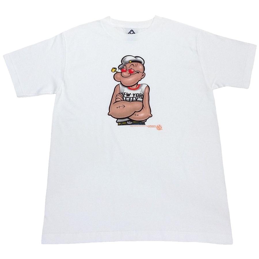 POPEYE SS PRINT TEE WH(ポパイプリント半袖Ｔシャツ)｜america-casual