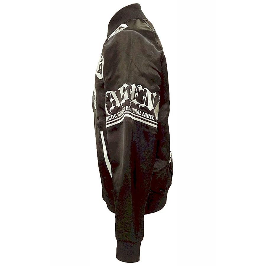 RASEN 梵字柄 リバーシブルジャケット Lサイズ ブラック : アメリカの