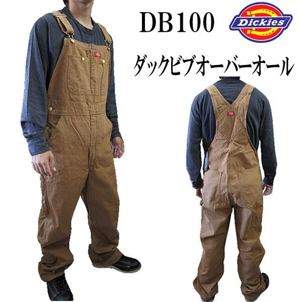 Dickies ディッキーズ オーバーオール DB100 股下30インチ ダック サロペット 作業着 ワークウェア 大きいサイズ (13時までの注文は当日発送 土日祝日は除く)