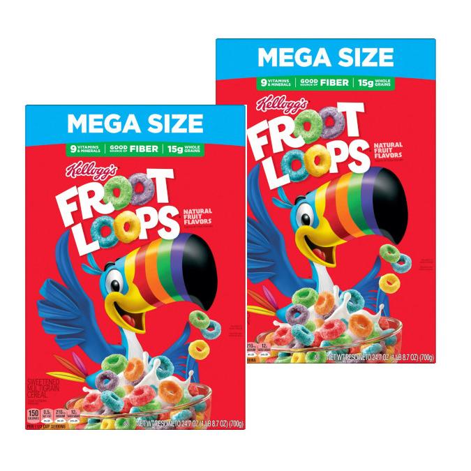 カラフルで甘いアメリカンな朝食！メガサイズ！Kellogg's ケロッグ