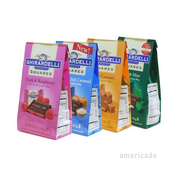 ギラデリチョコレート スクエアーズ Ghirardelli 選べる４個 フィリングを楽しめる！