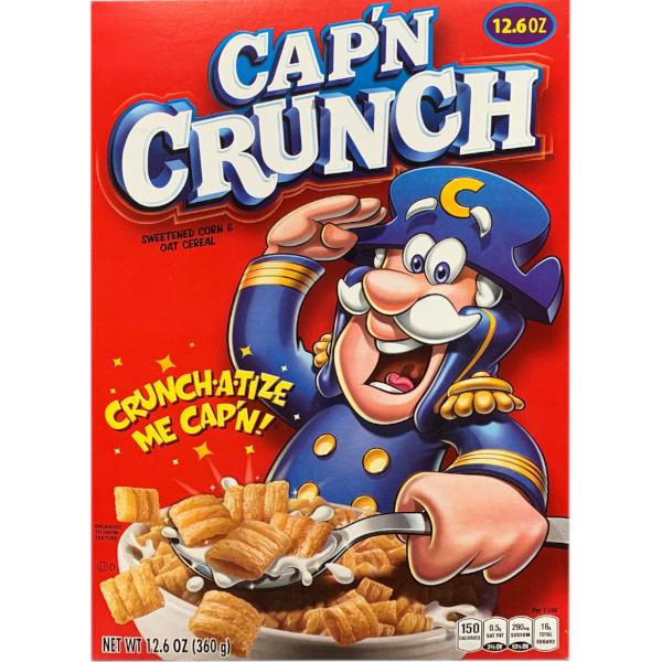 アメリカのシリアルは甘くて美味しい！ コーンとオーツ麦！Cap'n Crunch キャプテンクランチ コーン＆オーツ 　選べる3個｜americado-shop｜02