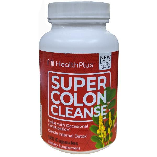 天然ハーブと腸内有益菌が入った！Health Plus スーパー コロン クレンズ 120カプセル｜americado-shop