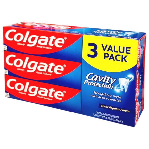 毎日使って虫歯を予防！Colgate コルゲート キャベティプロテクション歯磨き粉 3本セット｜americado-shop｜02