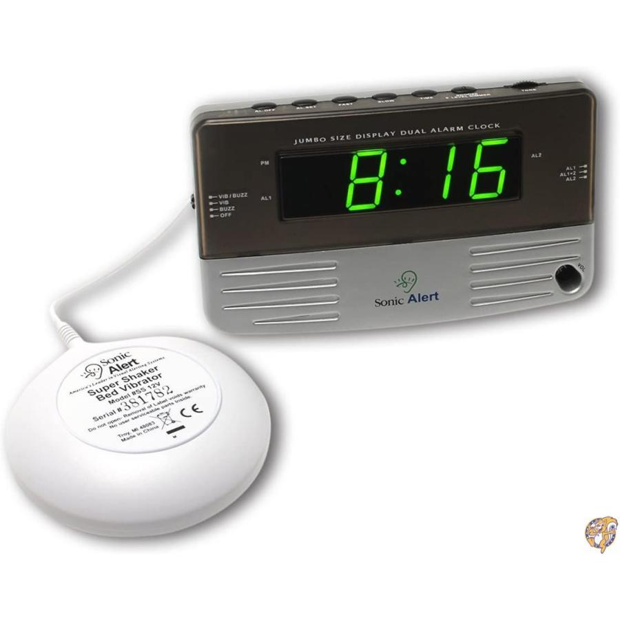 目覚まし時計 Alarm Clock with Super Shaker SB200ss (並行輸入品