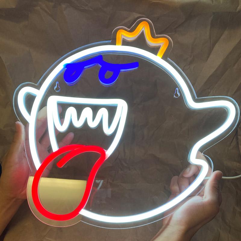 Josebru ネオンライト マリオ King Boo ゴースト おばけ ネオンサイン Led 電気 ゲーム 飾り ウォールデコ 電飾 送料無料 Ayq87grkfl アメリカ輸入ランド 通販 Yahoo ショッピング