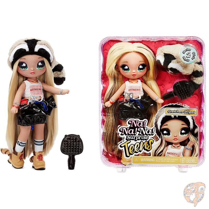 女の子 Stripes Gretchen ファッションドール 28センチ ティーンズ ナナナサプライズ 人形 帽子 あらいぐま その他人形 人気ブランドを Themtransit Com