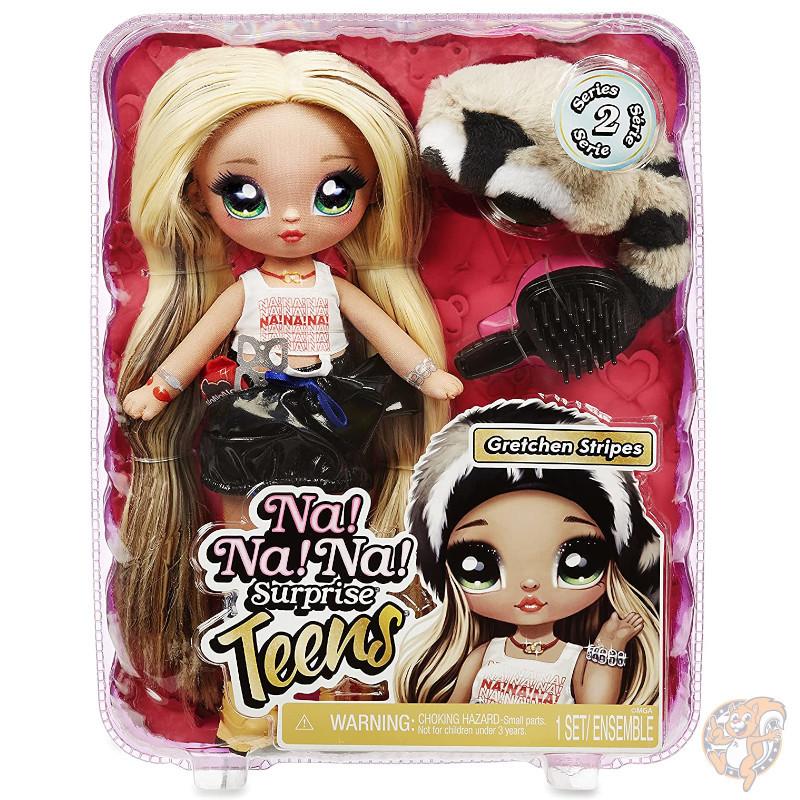 女の子 Stripes Gretchen ファッションドール 28センチ ティーンズ ナナナサプライズ 人形 帽子 あらいぐま その他人形 人気ブランドを Themtransit Com