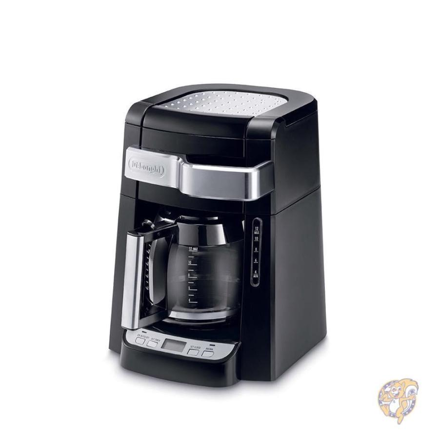 DeLonghi　デロンギ　DCF2212T Glass Carafe Drip Coffee Maker コーヒーメーカー12カップ Black 送料無料