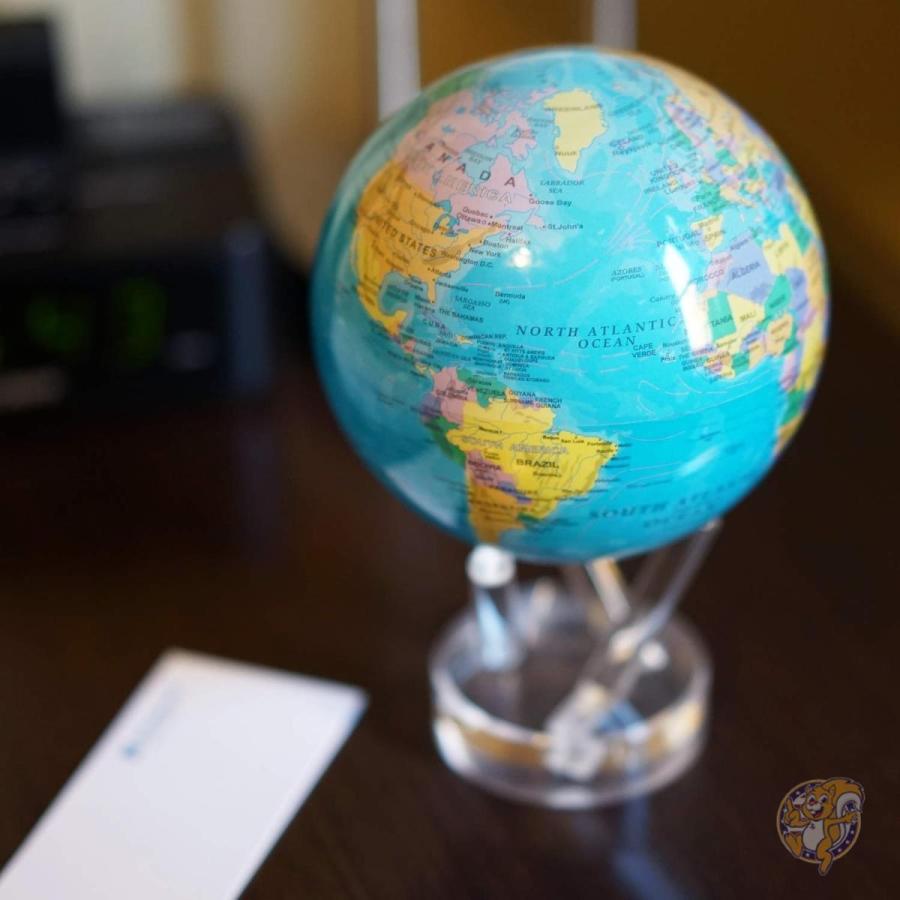 ソーラーテ Mova 地球儀 おもちゃ Blue Ocean 45 置き物 飾り 地図 球体 4 5インチ 送料無料 アクリル