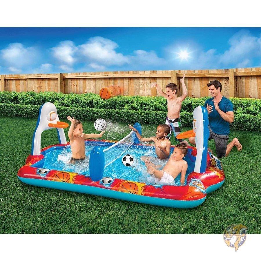 家庭用プール スポーツアリーナ スプラッシュプール BANZAI 水中球技コート 送料無料 OMATA 2023 初登場?新デザイン プール 非膨張式プール ビニールプール 空気入れ不要 大型 2.95M 長さ295 x幅165 x M1255715215(11159円)