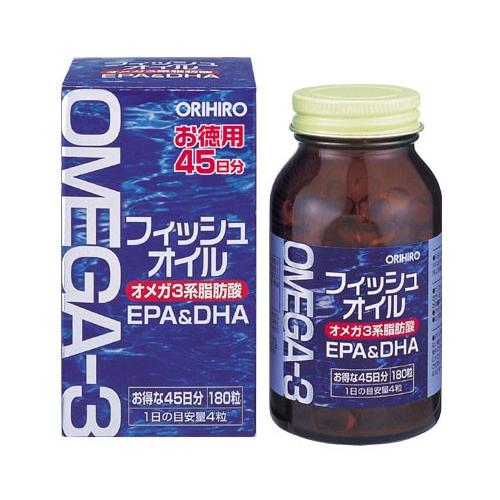フィッシュオイル DHA EPA 爆売り オメガ3 [宅送] オリヒロ 180粒