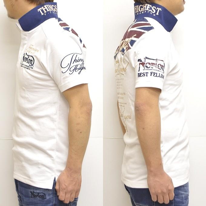 2点セット　Norton ノートン　イギリス国旗　刺繍　ブラック ポロシャツ　M 2点セット Norton ノートン イギリス国旗 刺繍 ブラック ポロシャツ M