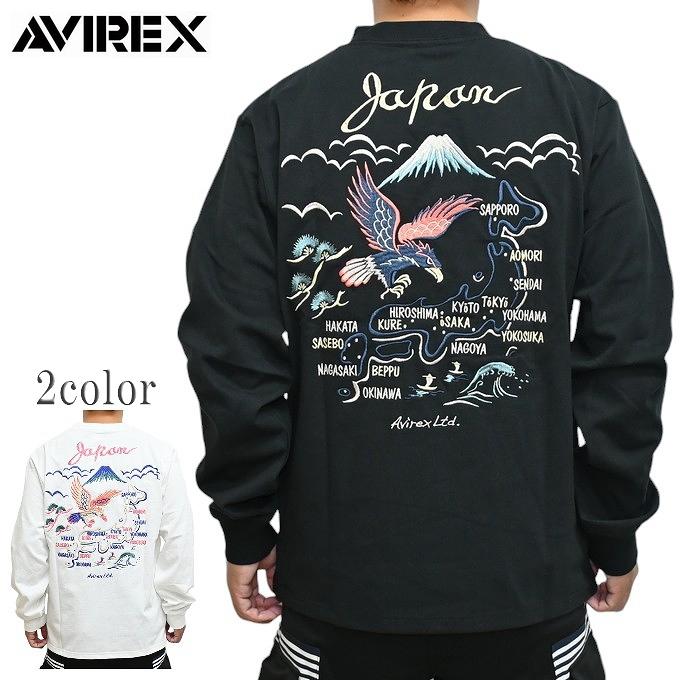 AVIREX（アヴィレックス） 783-4230009 長袖Tシャツ エンブロイダリー