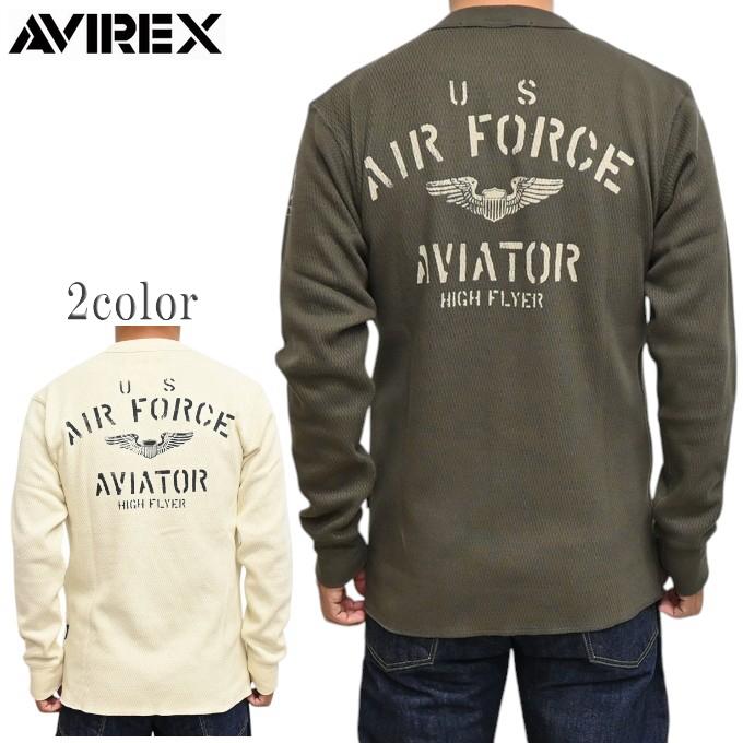 AVIREX（アヴィレックス） 783-5230030 ハニカムワッフル USAF 長袖T