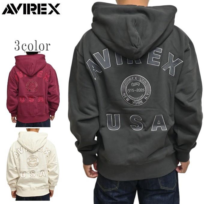 AVIREX（アヴィレックス） 783-5231006 50周年 バーシティ ロゴ ジップ