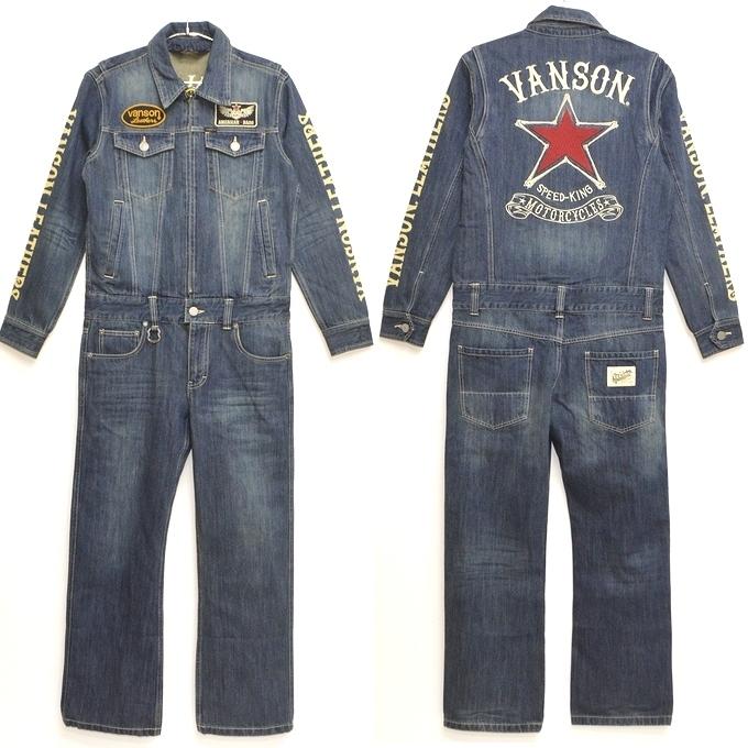 VANSON（バンソン） 当店別注 VANSON ABVA-2009 デニム オールインワン
