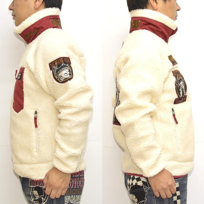 ジャケット・アウター godgatemaco BOOP JAKET POKOPEA Collaboration】BETTY BOOP™ x ガチ恋ぽんぽこ Wool Melton