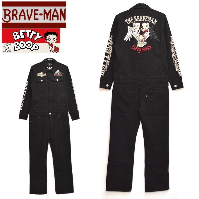 BETTY BOOP ブレイブマン ベティブープ BBB-2252 つなぎ ツナギ BETTY BOOP ブレイブマン ベティブープ BBB-2252 つなぎ ツナギ