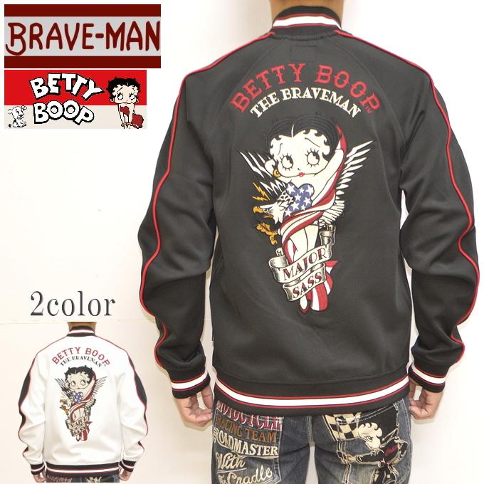 The BRAVE-MAN ベティブープ スカジャージ(BBB-2305)ブレイブマン BETTY BOOP 刺繍 BETTY BOOP（ベティ ブープ） ブレイブマン BBB-2305 スカ ジャージ