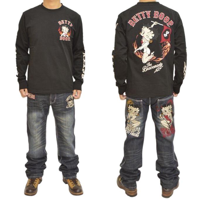 BETTY BOOP（ベティ ブープ） ブレイブマン BBB-2403 天竺 長袖T